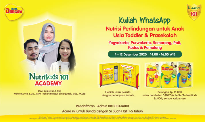 Nutritods 101 Academy Kuliah Whatsapp Yogyakarta & Jawa Tengah