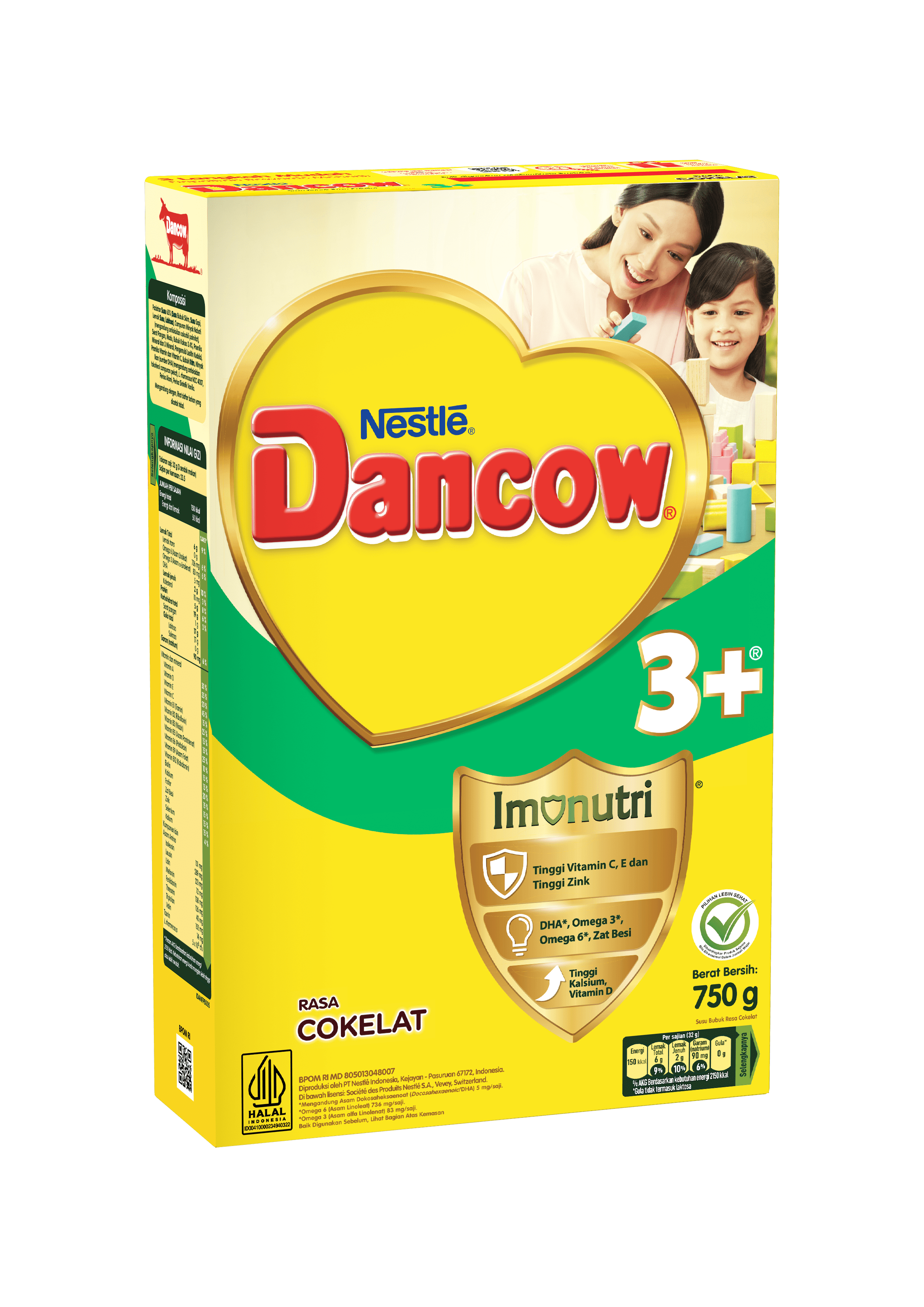 Dancow 3 Plus Nutritods Cokelat