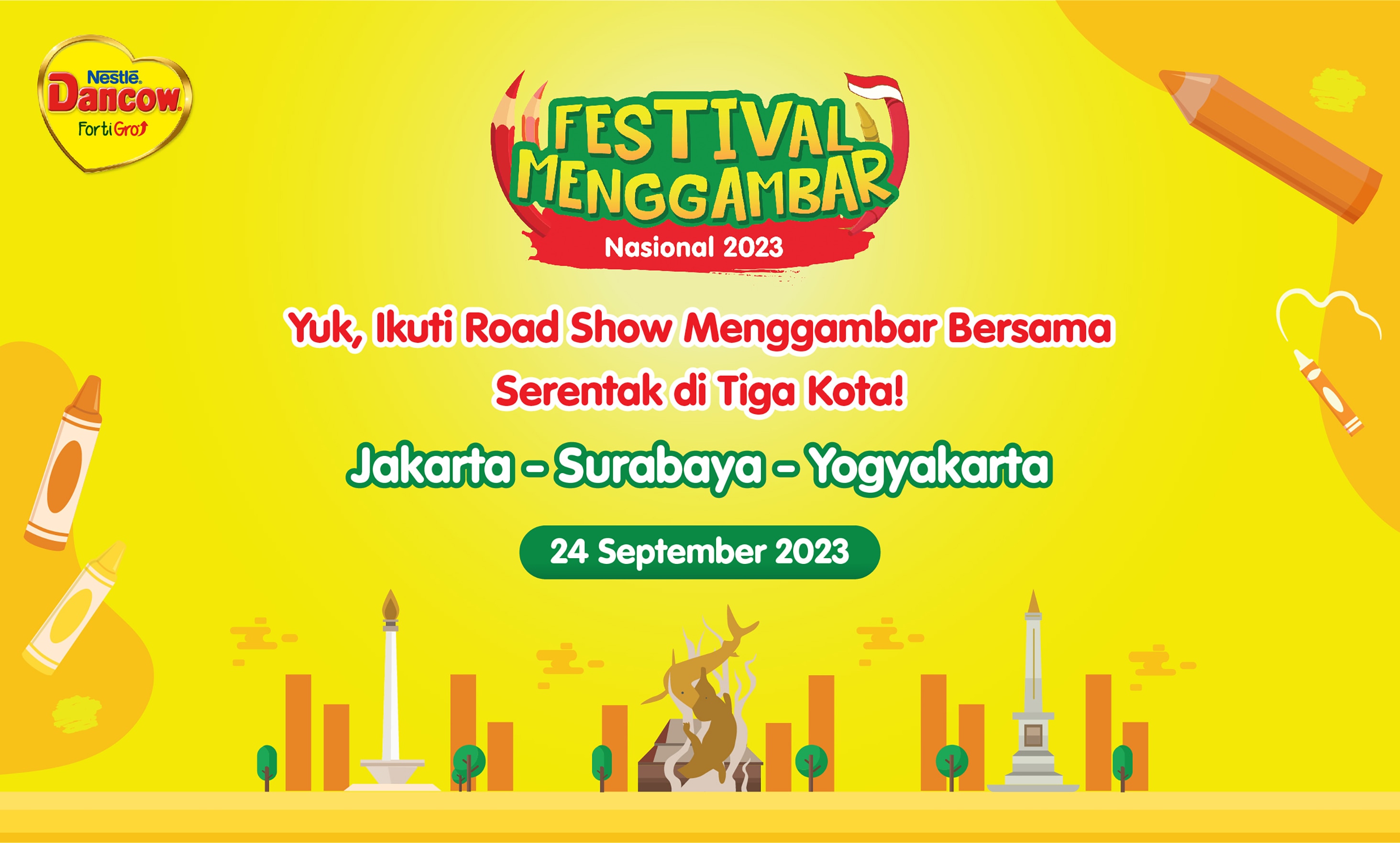 Road Show Menggambar Bersama Hadir Serentak di Tiga Kota!