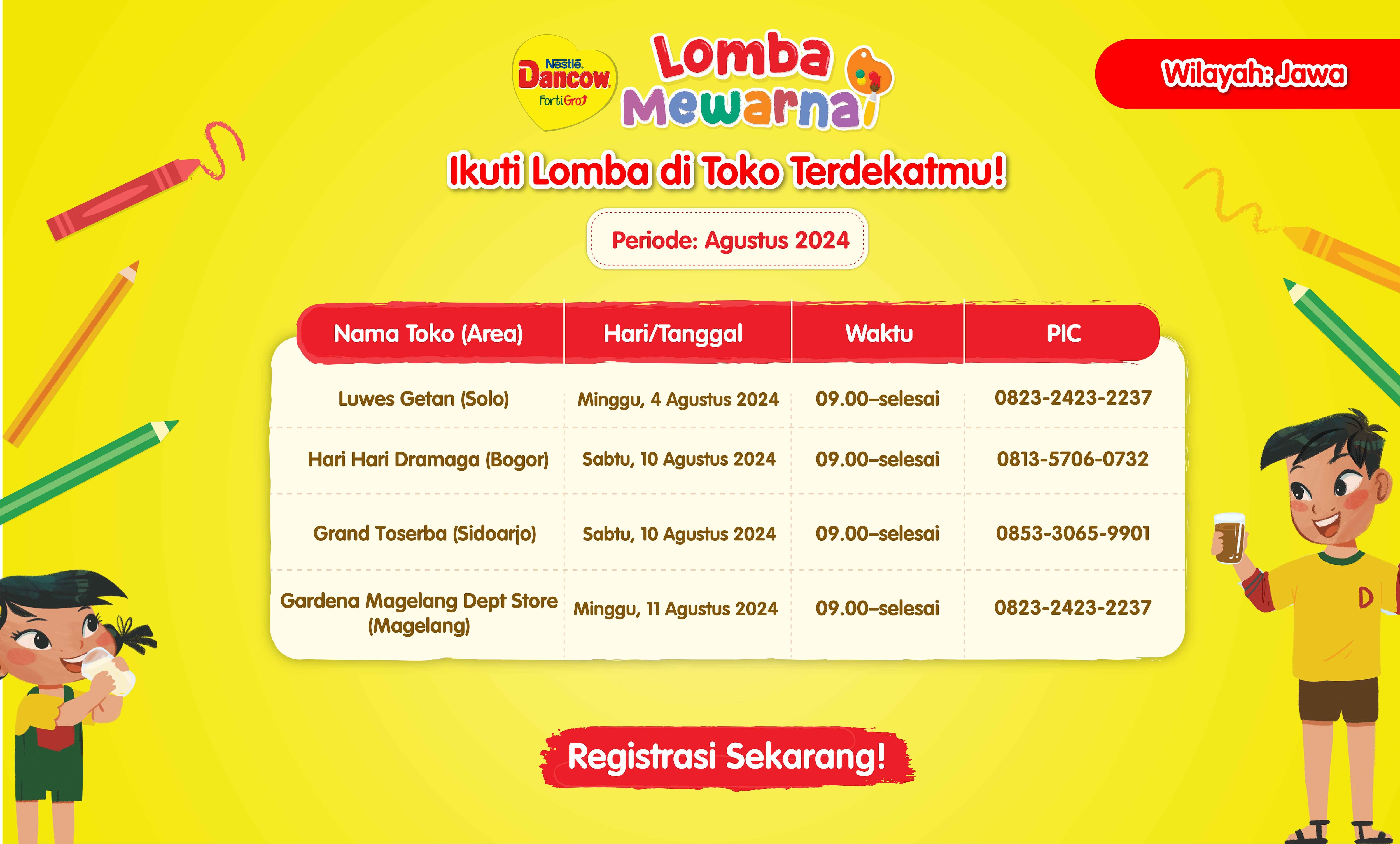 Lomba mewarnai nasional 2024 Jawa