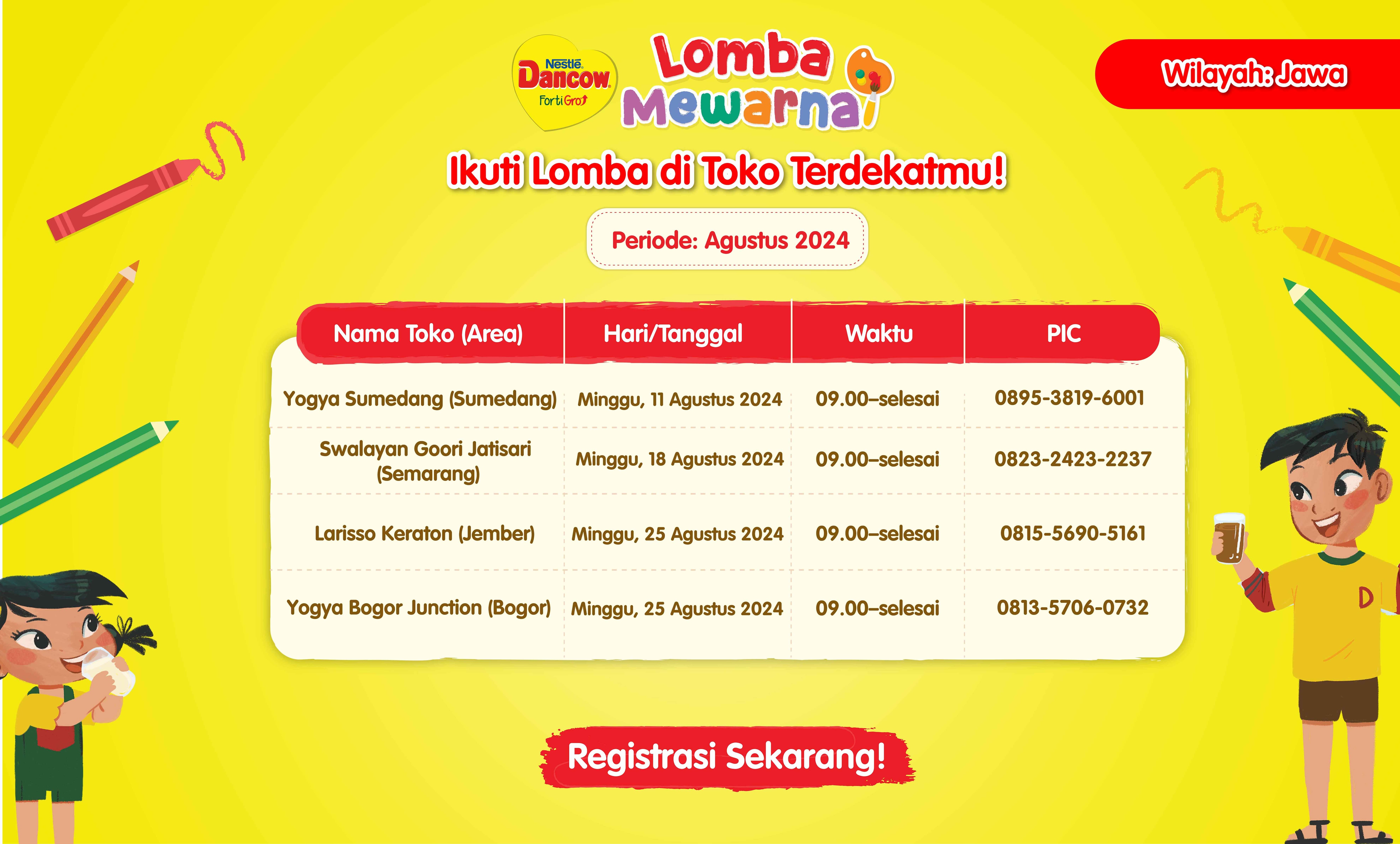 Lomba mewarnai nasional 2024 Jawa