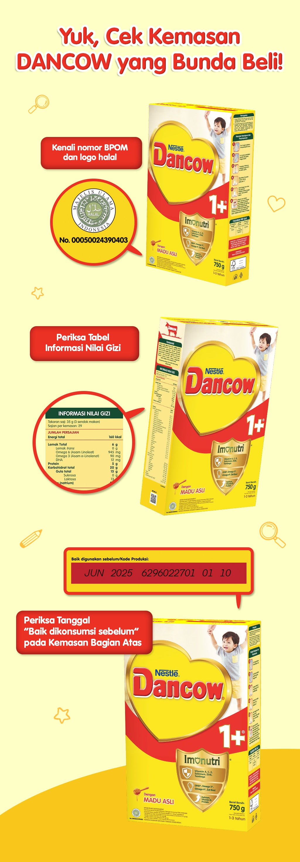 Yuk Bunda, Baca Label Kemasan DANCOW FortiGro dengan Teliti Sebelum Membeli!