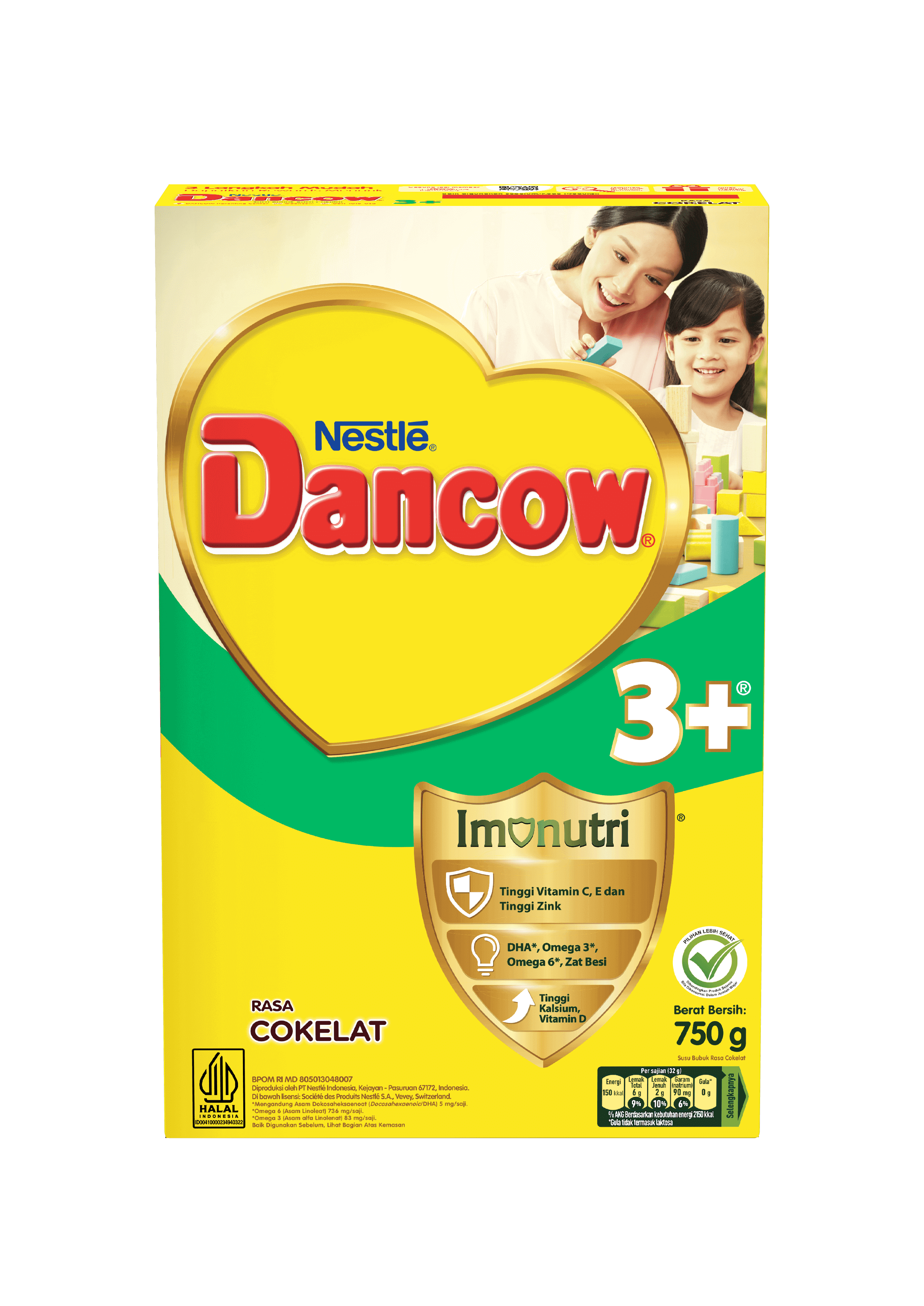 Dancow 3 Plus Nutritods Cokelat