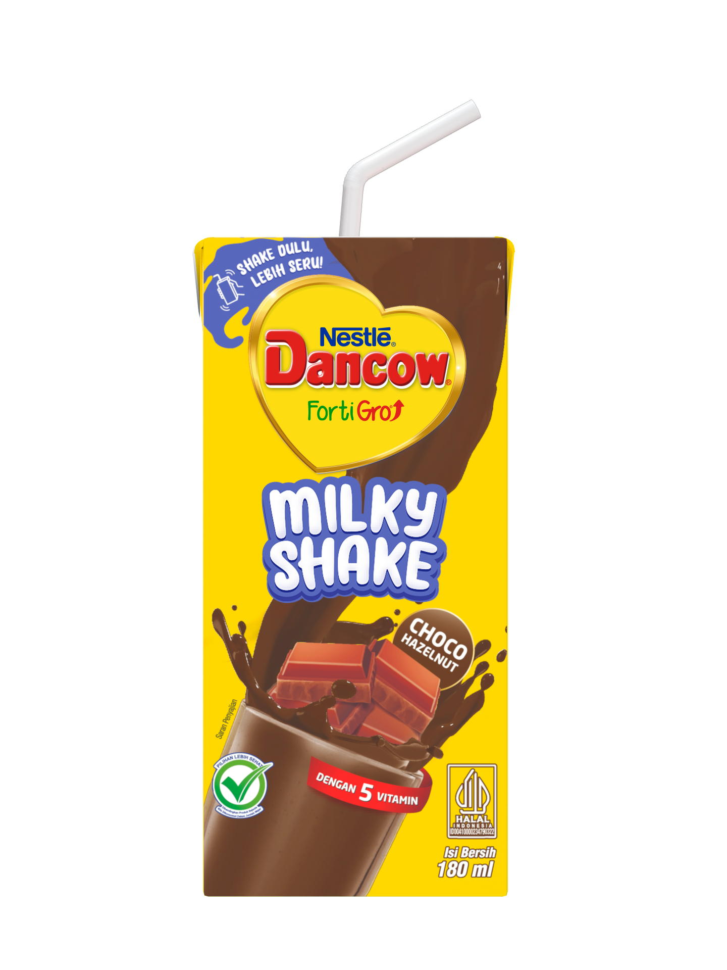 DANCOW FortiGro Milkyshake Choco Hazelnut